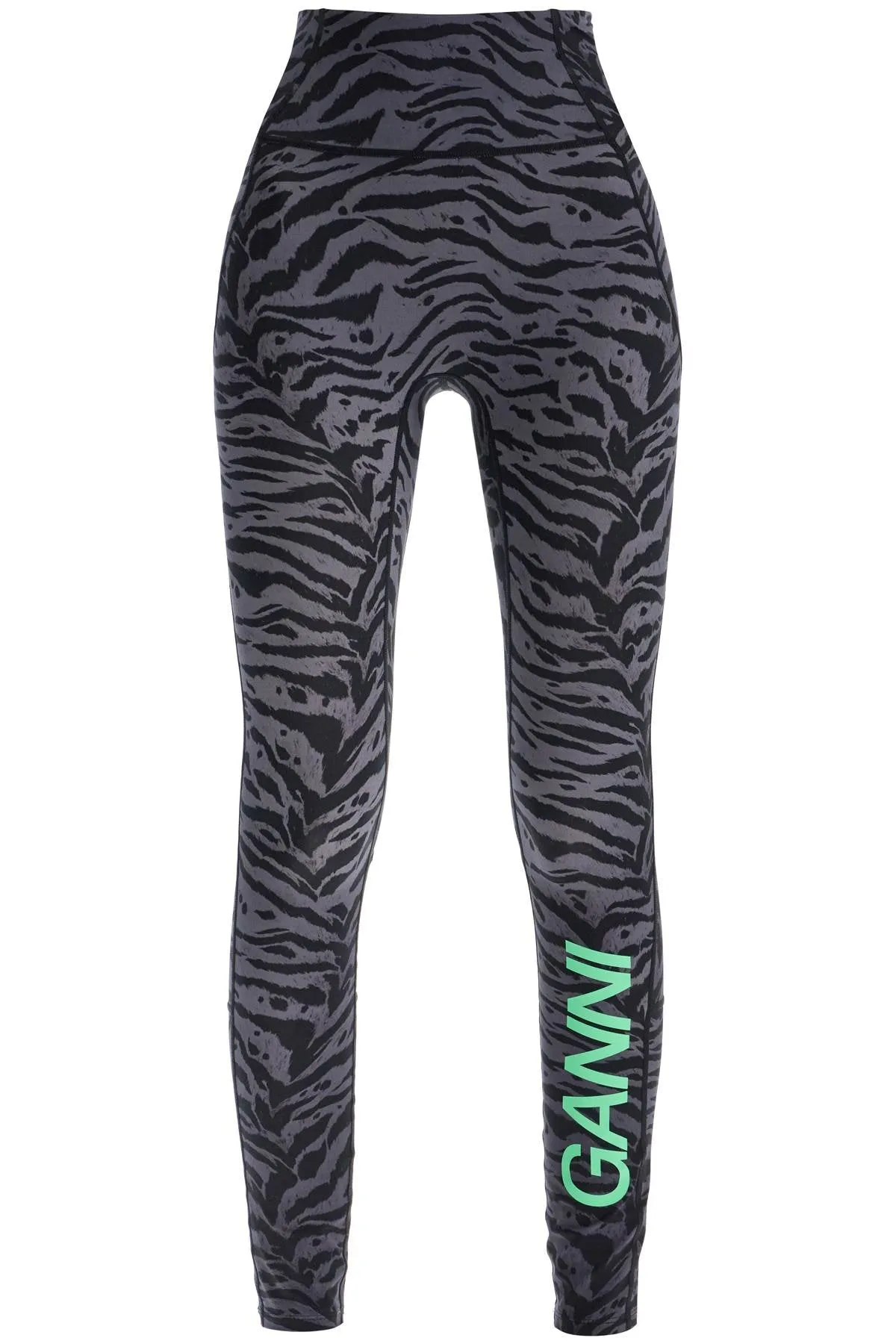 animal print sports leggings T3960 PHANTOM