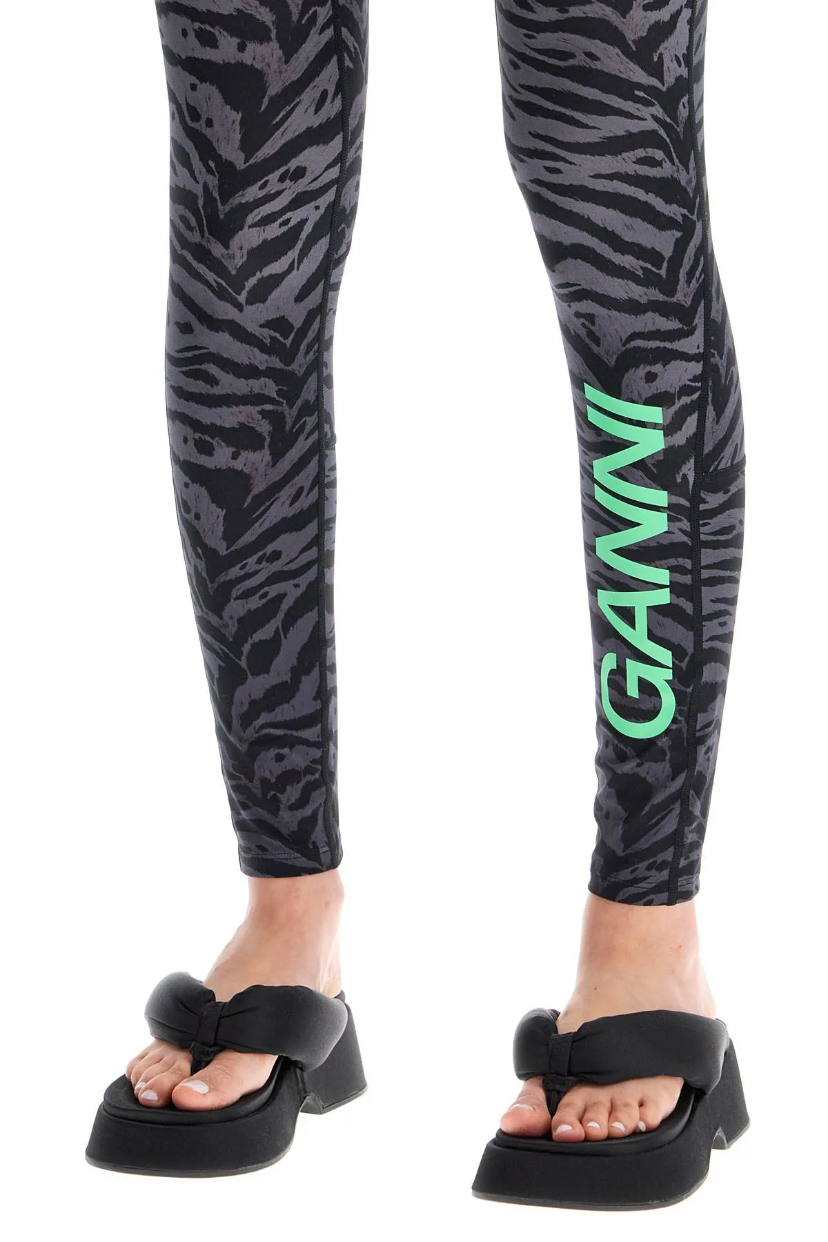 animal print sports leggings T3960 PHANTOM