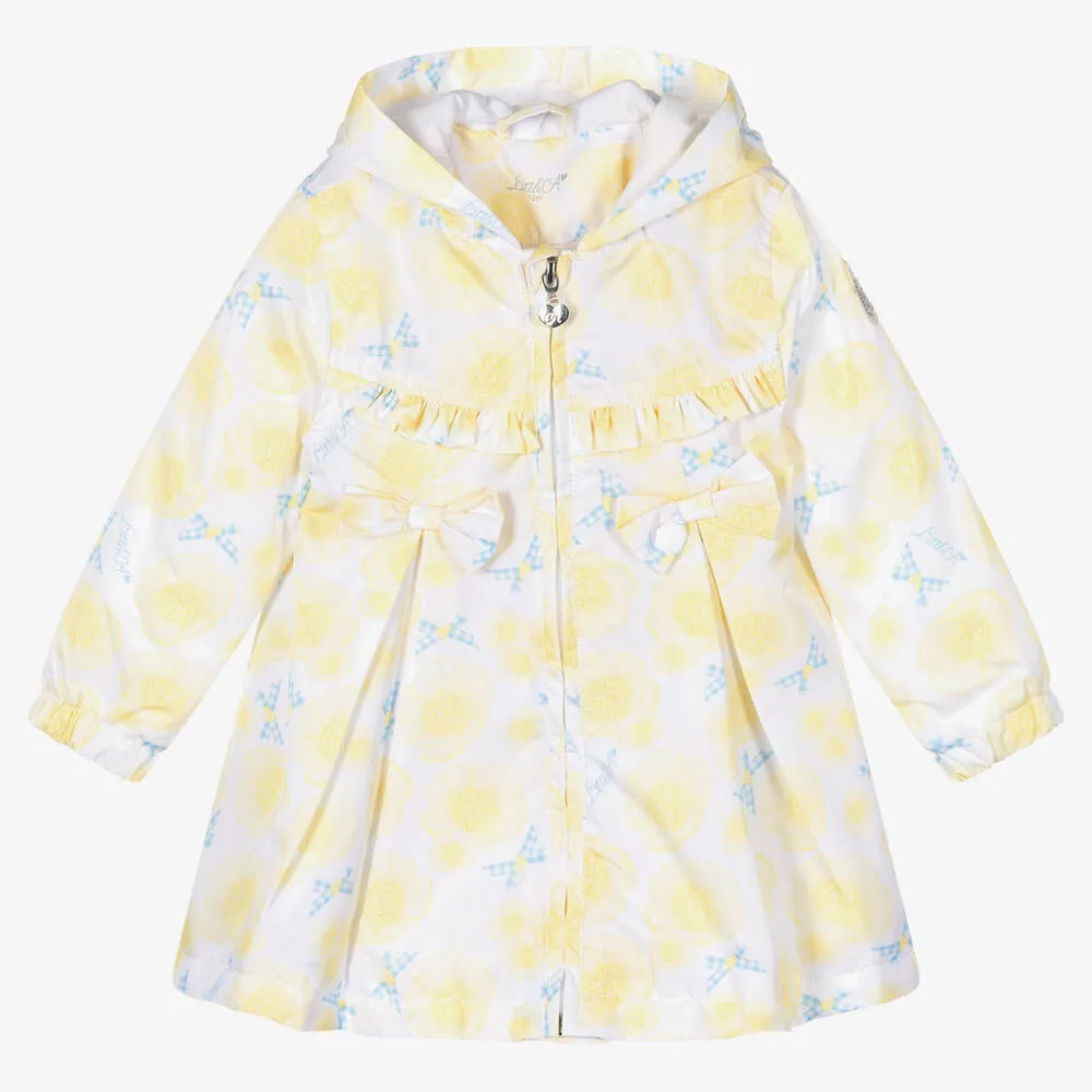 Baby Girls Yellow Floral Coat