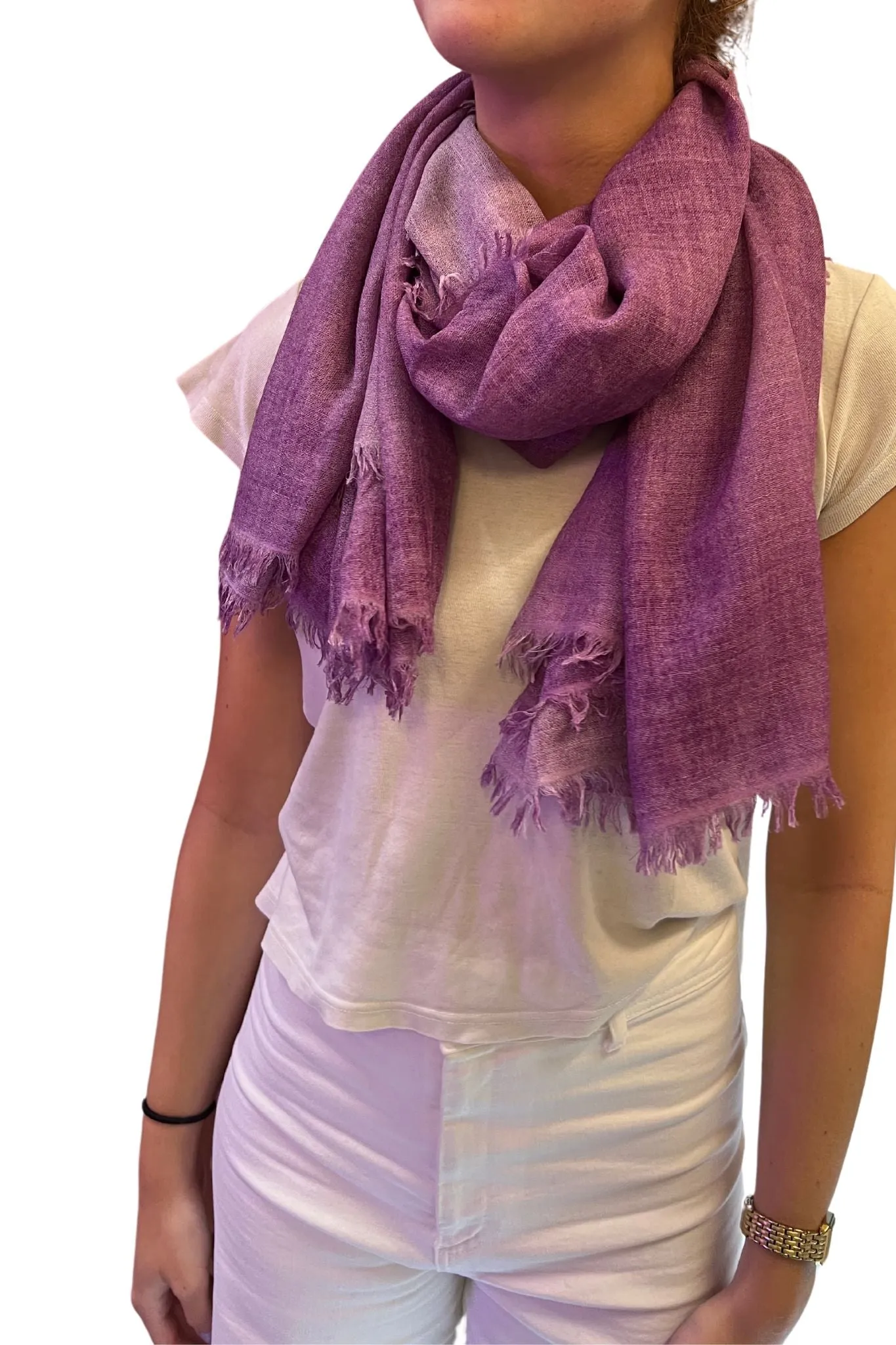 Bajra Wool/Silk Gauze Square Scarf