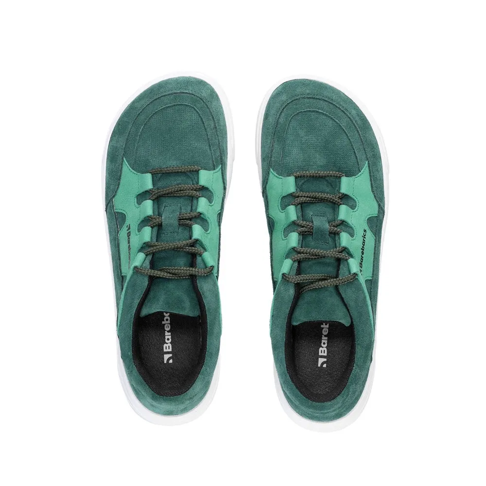 Barebarics Evo Chunky Leather Sneaker - Dark Green & White 38 - Like New