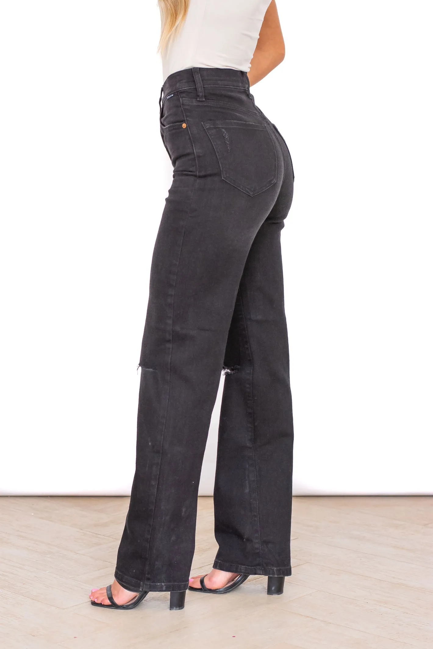 By the Way Black High Rise Denim