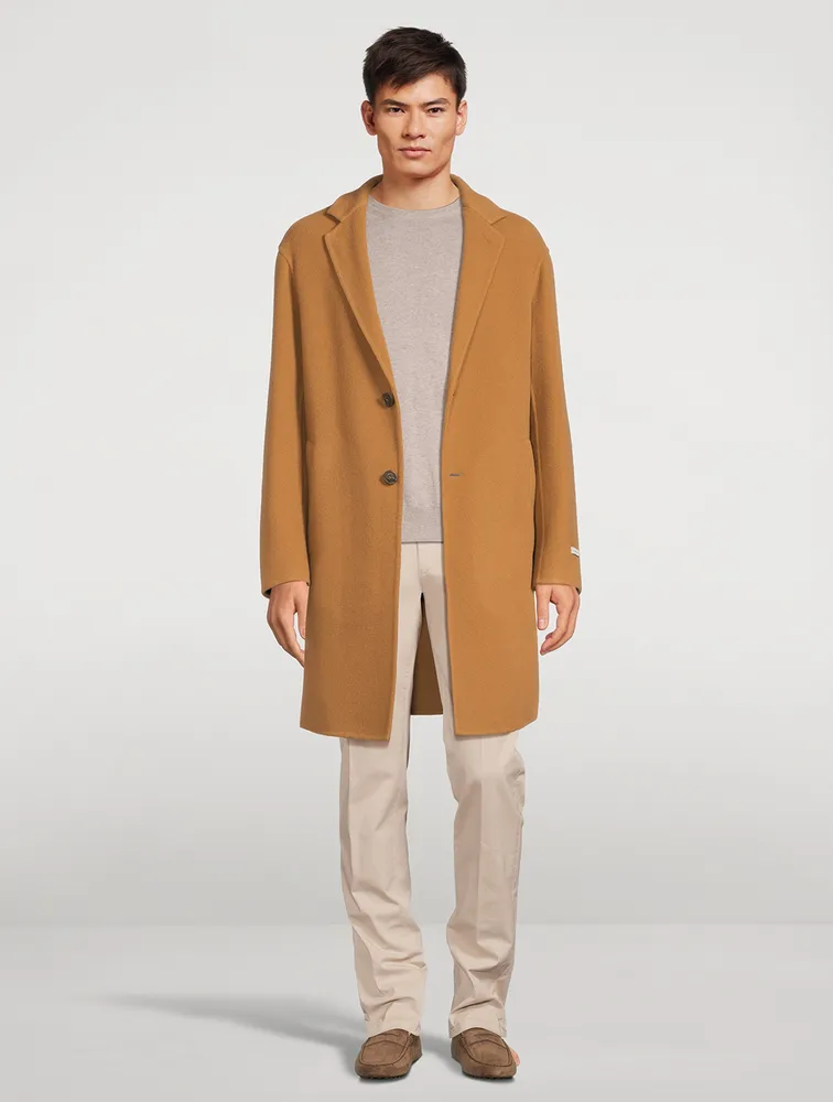 CANALI Wool-Blend Oversized Coat