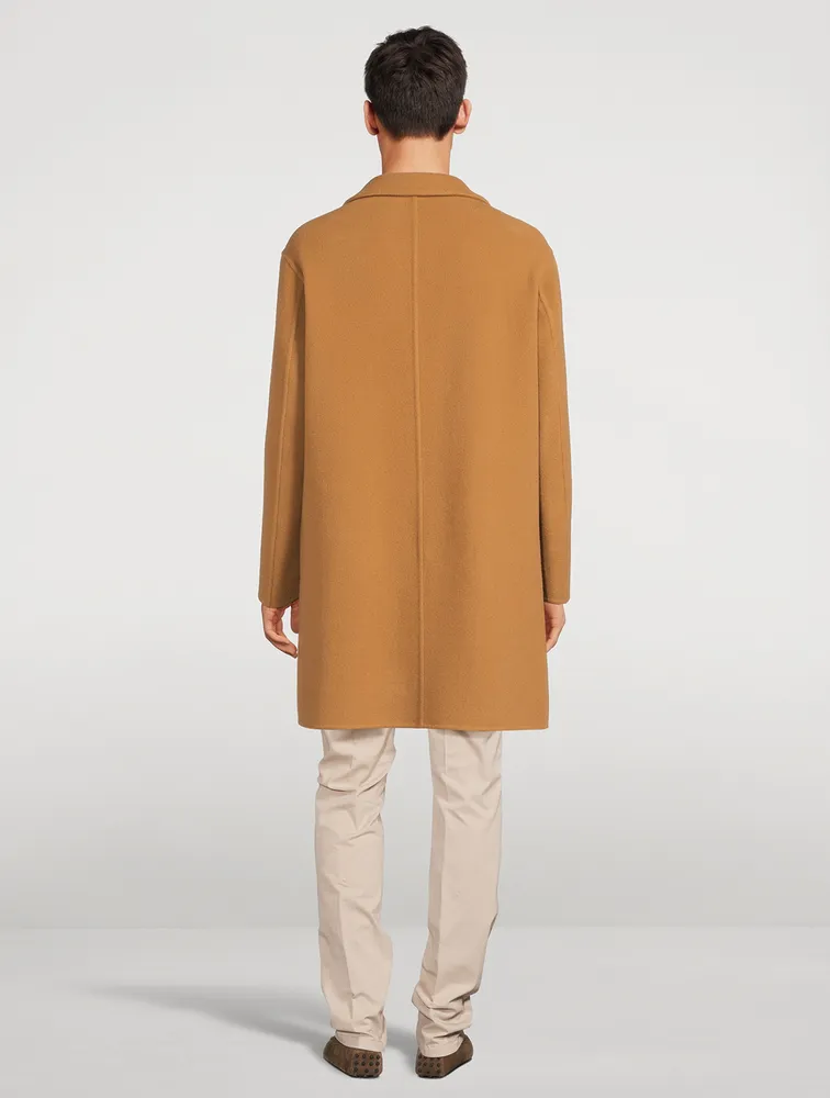 CANALI Wool-Blend Oversized Coat