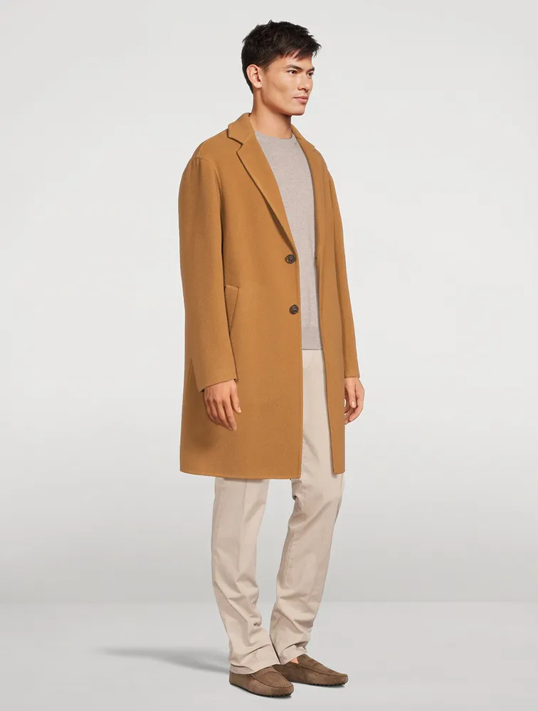 CANALI Wool-Blend Oversized Coat