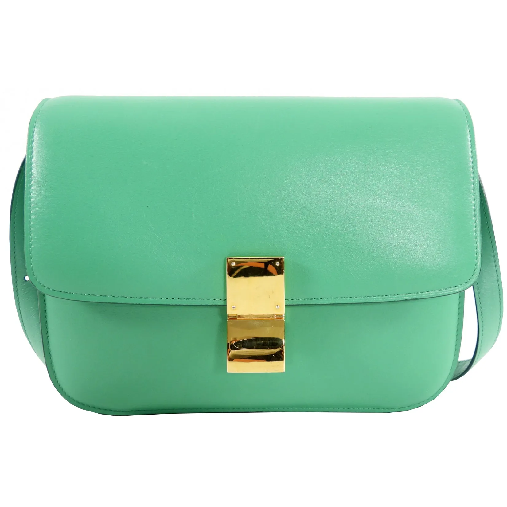 Celine Green Medium Classic Box Bag