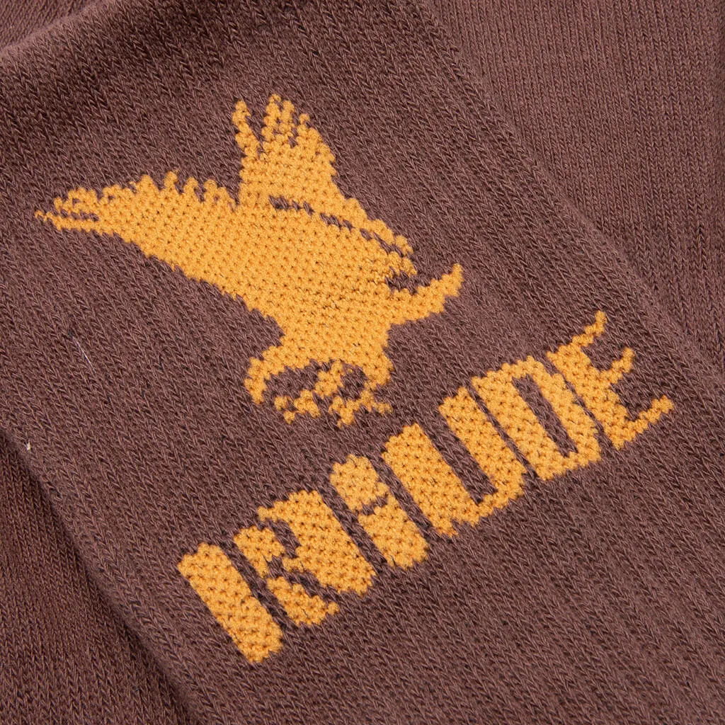 Eagle Sock - Brown/Mustard