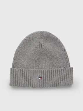 Essential Flag Rib-Knit Beanie | Hats, Gloves & Scarves | Tommy Hilfiger