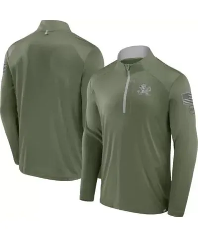 Fanatics Men's NCAA Fanatics Notre Dame Fighting Irish OHT Military Appreciation Defender Quarter-Zip Jacket