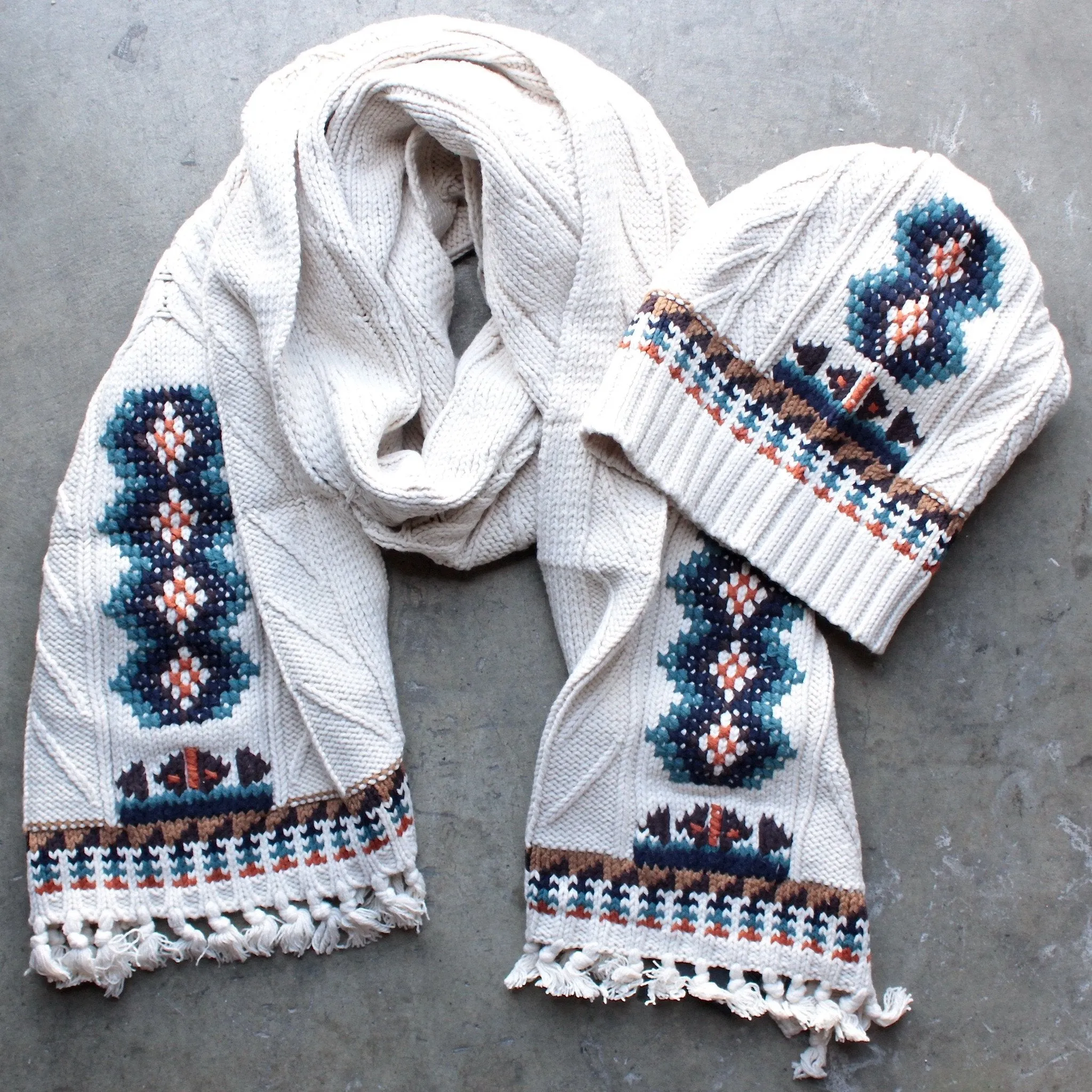 Final Sale - Chaser - Campfire Knit Fringed Scarf