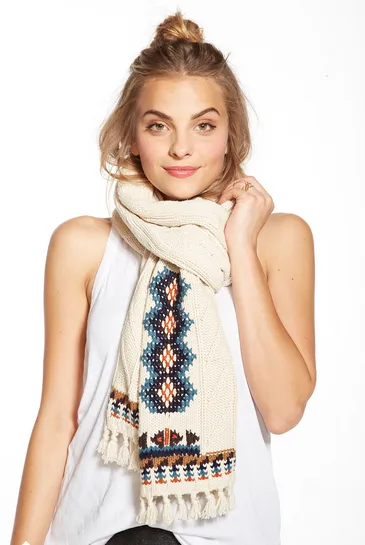 Final Sale - Chaser - Campfire Knit Fringed Scarf