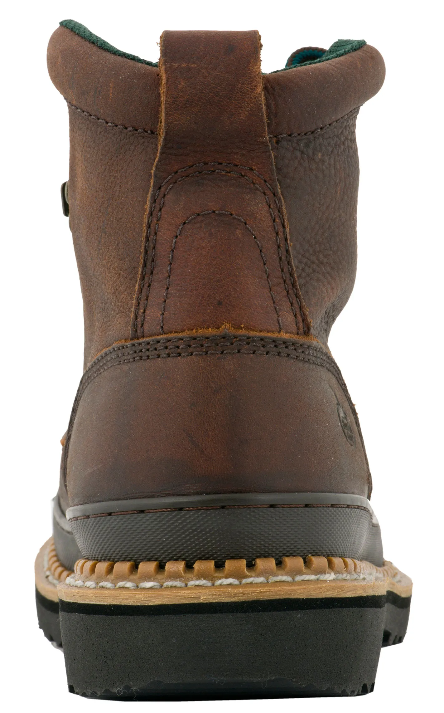 Georgia Men's Giant Soggy Brown Round Steel Toe Lace Up Work Boot