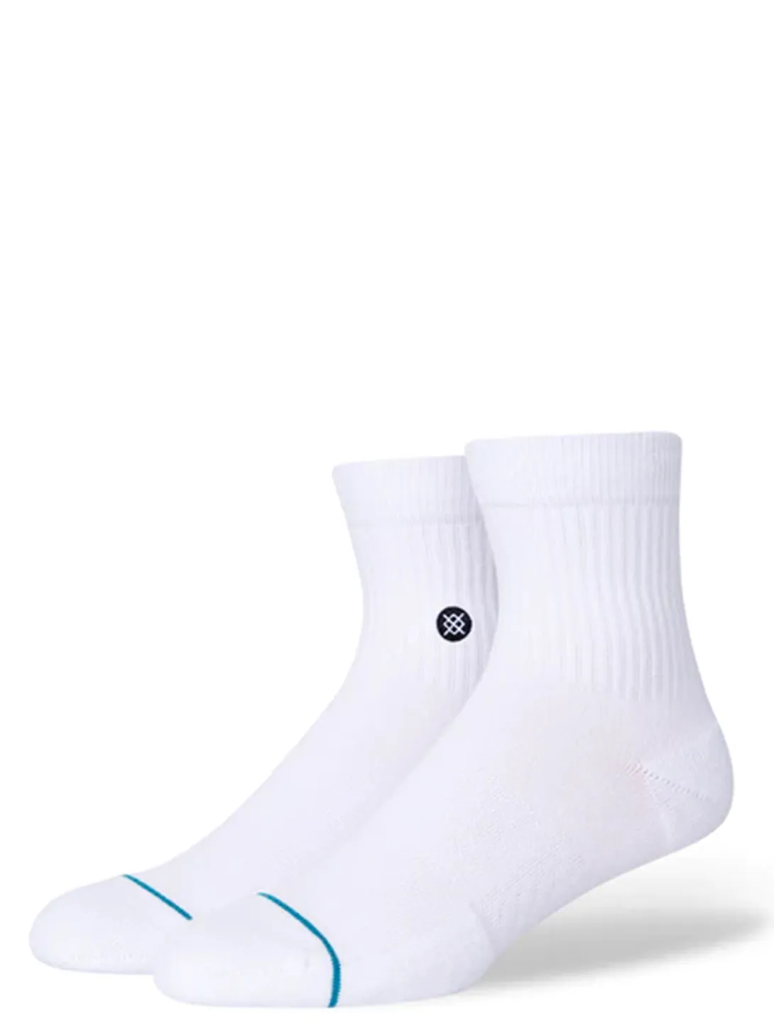 Icon Quarter Sock - White