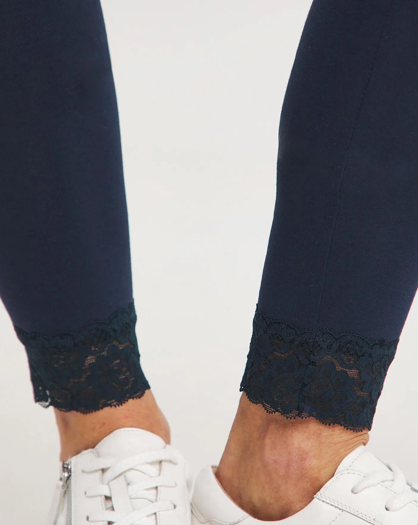 Joe Browns Navy Lace Hem Leggings