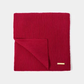 Katie Loxton Garnet Red Knitted Scarf