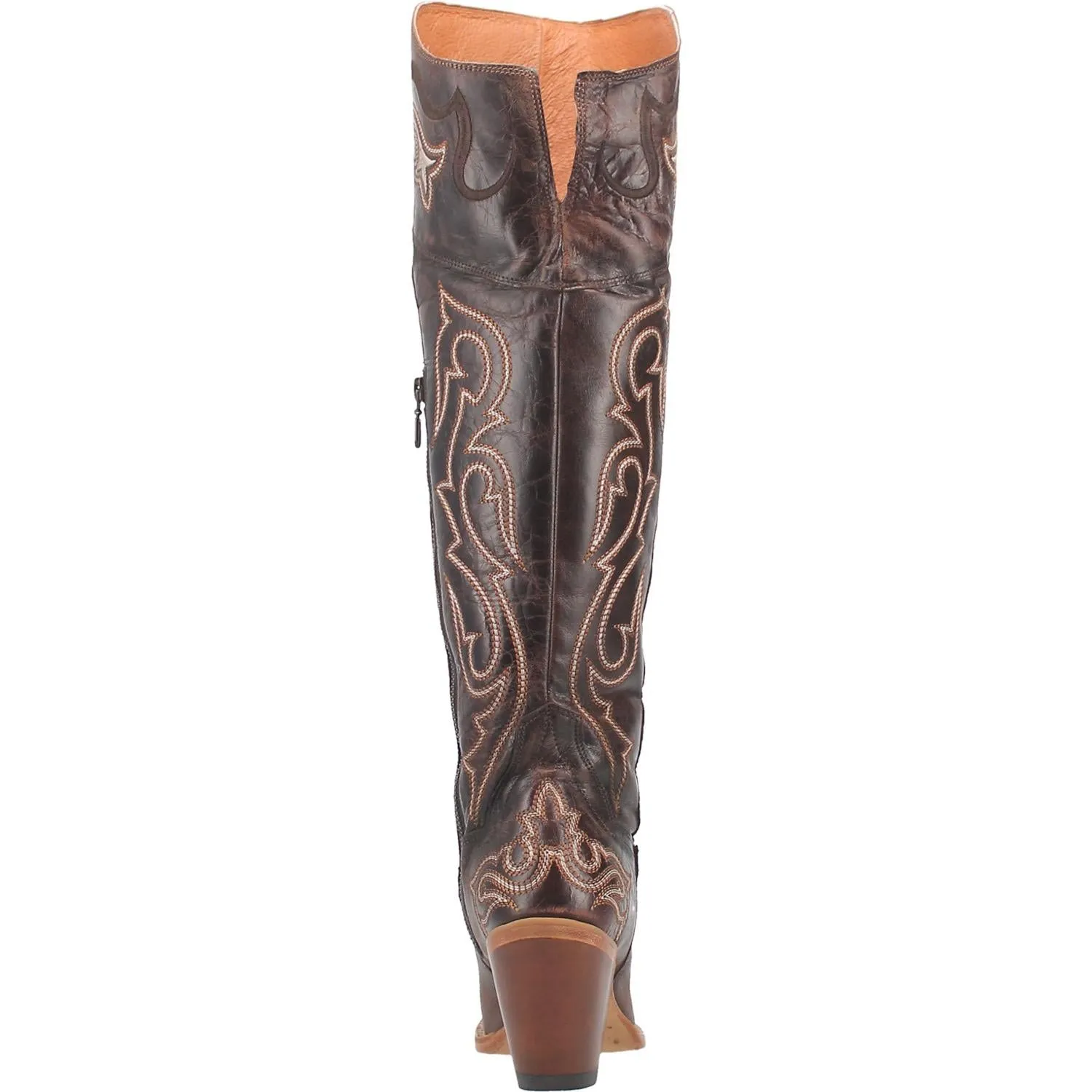 Kommotion Chocolate Brown Embroidered Boots (DS)