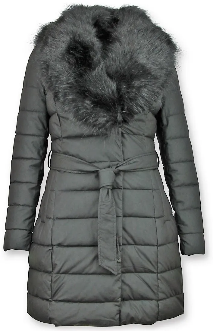  Ladies Padded Winter Coat Black