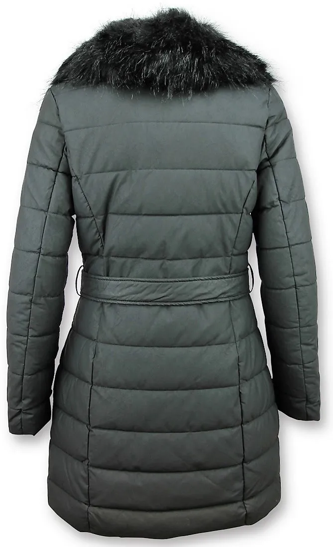  Ladies Padded Winter Coat Black