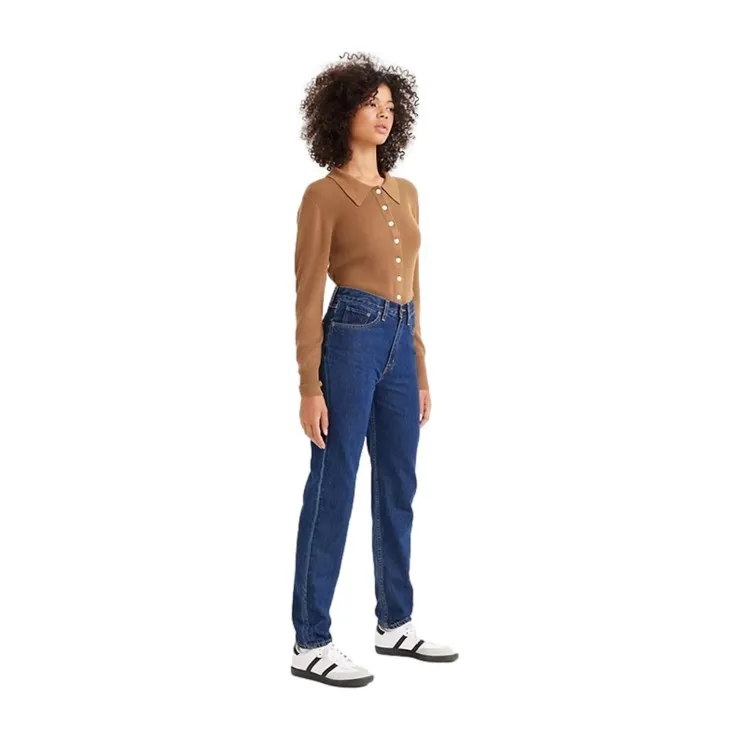 LEVI'S  '80 MOM Blue Jeans Running  Donna Blu