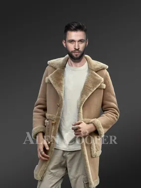 Long Shearling Coat for Men