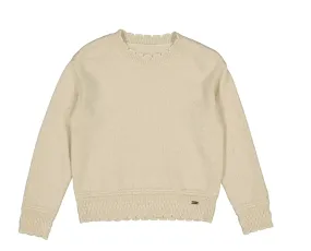 Mayoral Scallop Trim Sweater in Ginger