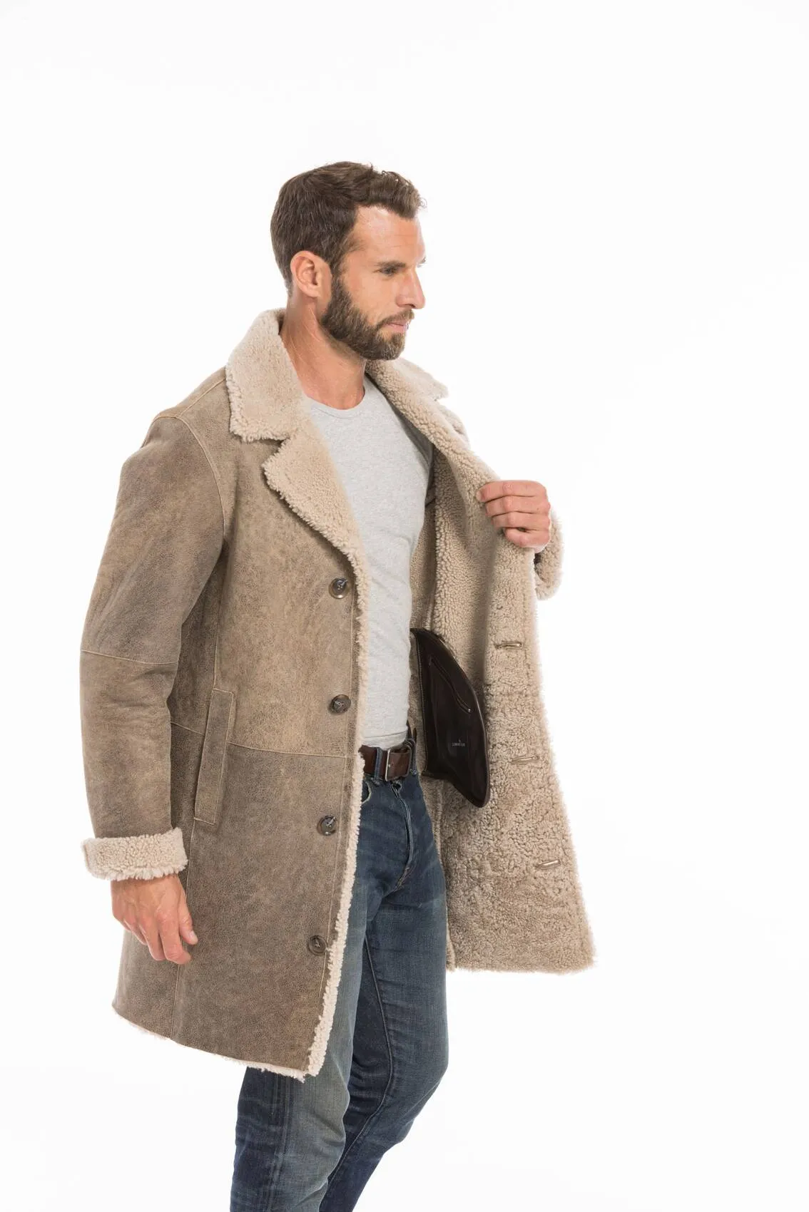 Men's sand prince sheep coat