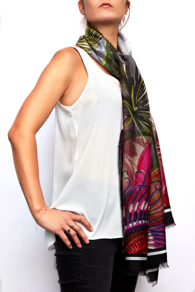 Passion Flower Dream Soft Long Scarf