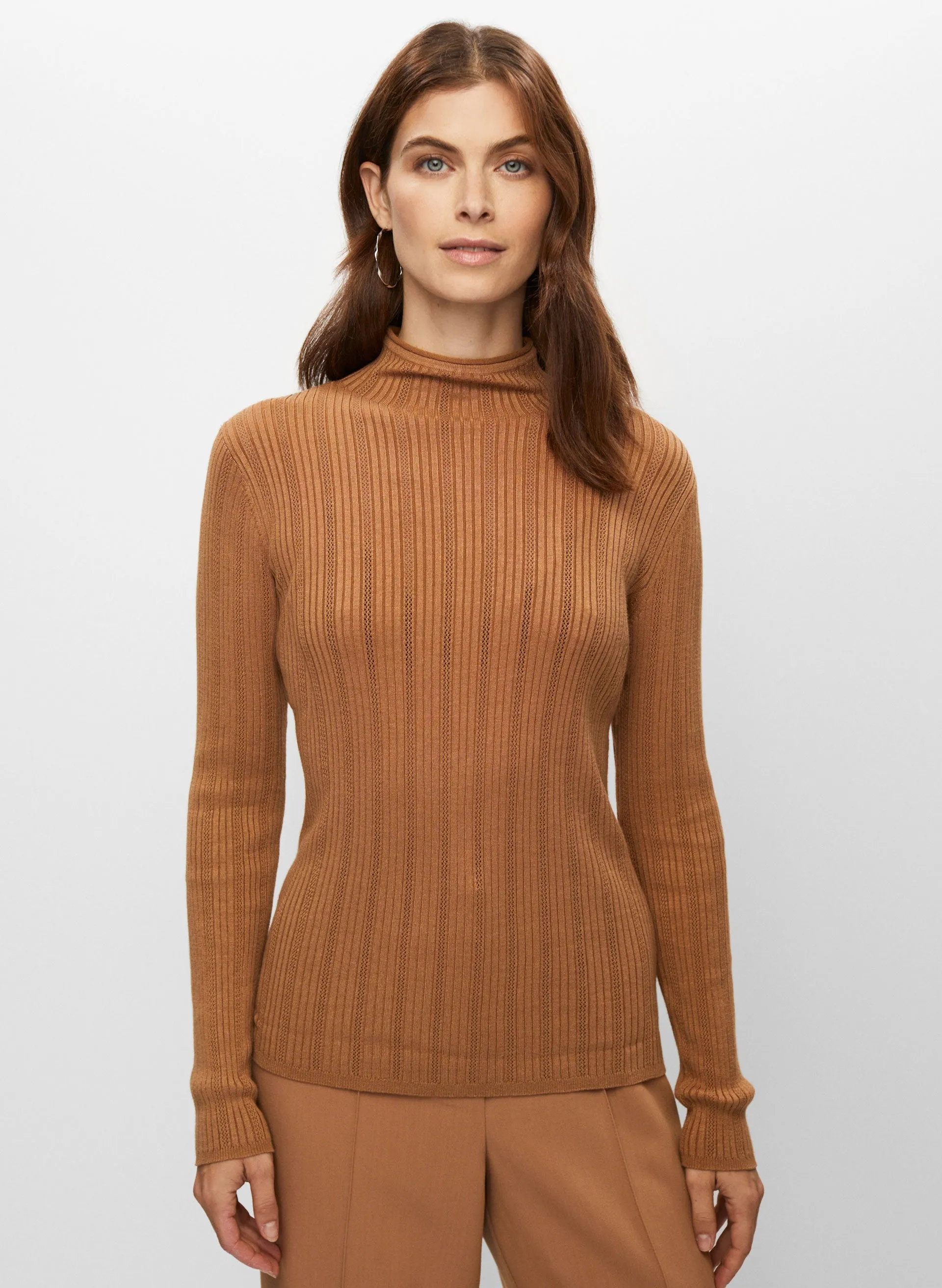 Pointelle Knit Sweater