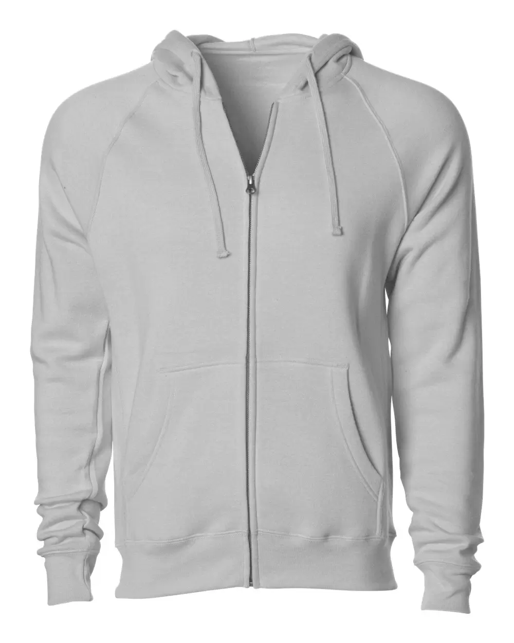 PRM33SBZ Independent Trading Co. Unisex Special Blend Raglan Hooded Full-Zip Sweatshirt SKU: PRM33SBZ