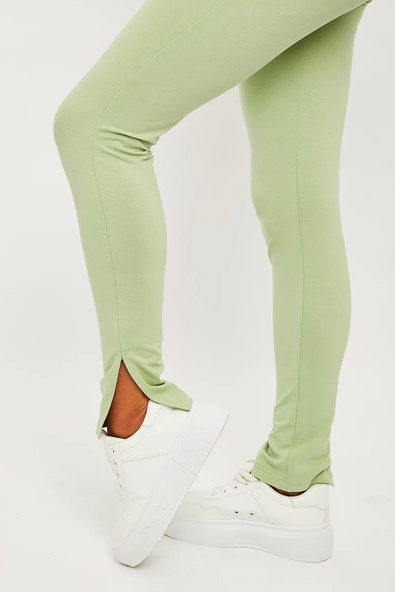 Sage Side Split Leggings - Oliviah