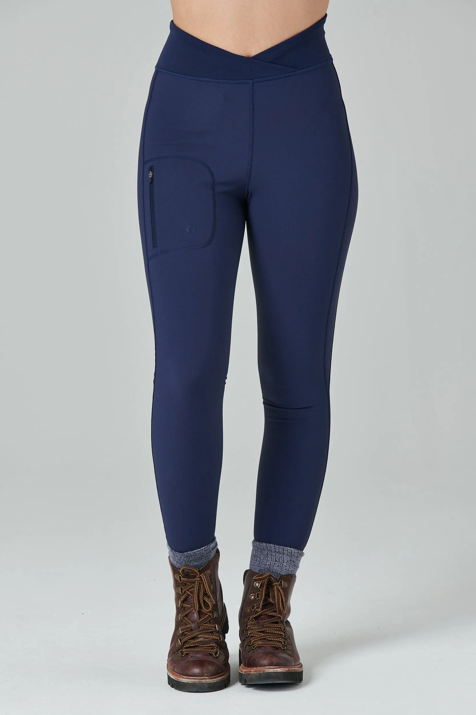 Shower Resistant Softshell Leggings - Deep Navy