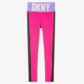 Teen Girls Pink Logo Leggings