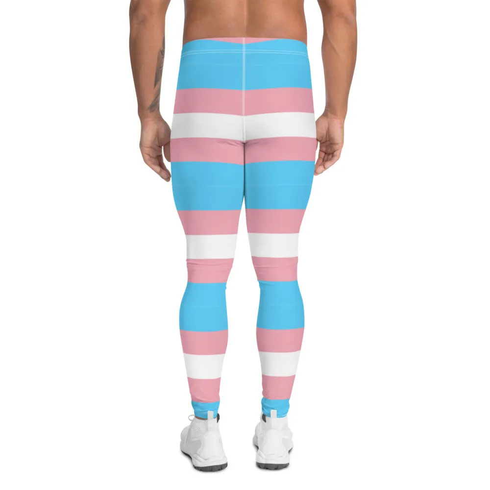 Trans Coloured Trans Pride Ribbon Boyfriend Gym Fitness Base-Layer