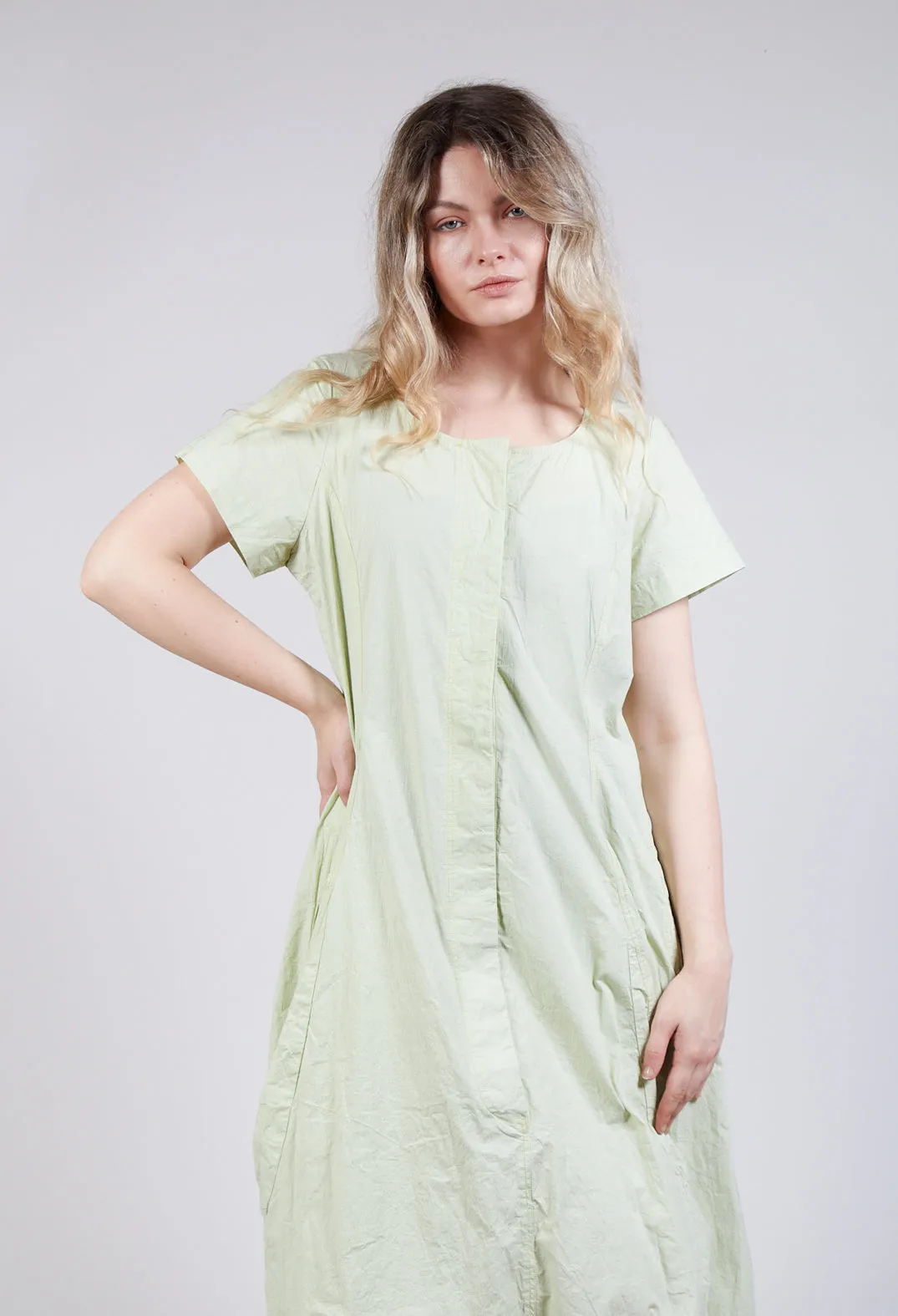 Tulip Hem Utility Dress in Sun Check