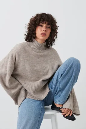 Turtleneck knit sweater