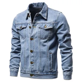 Xituodai Denim Jacket Men Fashion Motorcycle Jeans Jackets Mens Causal Oversized Cotton Casual Black Blue Denim Jacket Man Outer